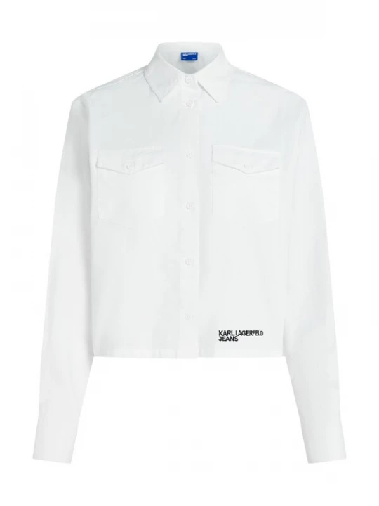Obrázek produktu KARL LAGERFELD JEANS Halenka černá / bílá