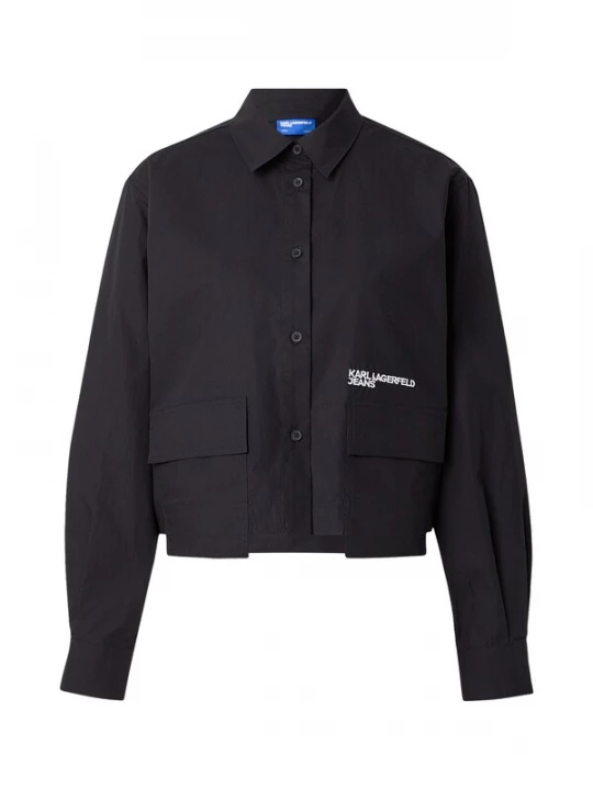 Obrázek produktu KARL LAGERFELD JEANS Halenka černá / bílá