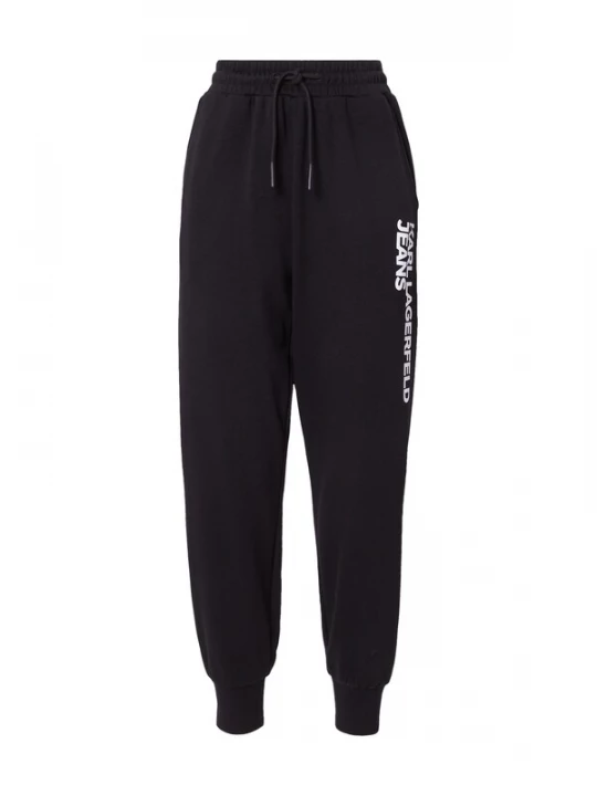 Obrázek produktu KARL LAGERFELD JEANS Kalhoty  černá / bílá