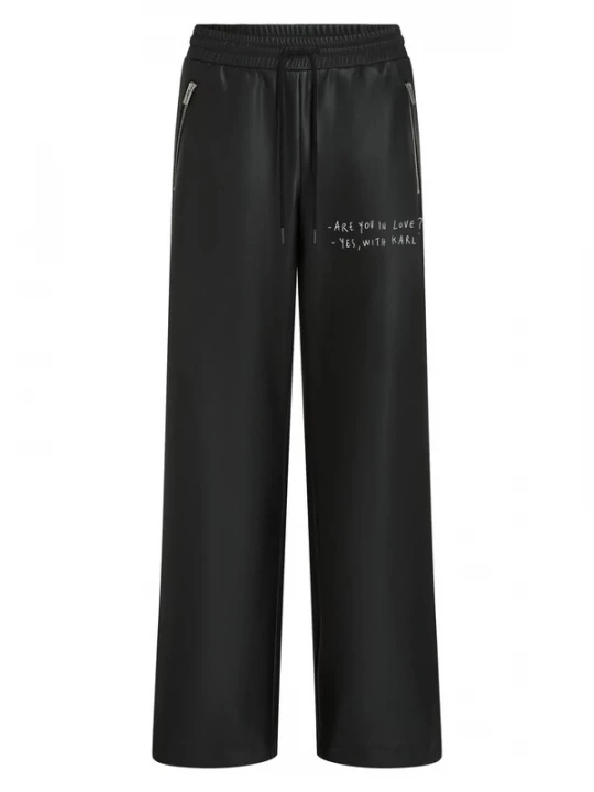 Obrázek produktu KARL LAGERFELD JEANS Kalhoty 'Pietro Terzini' černá / bílá