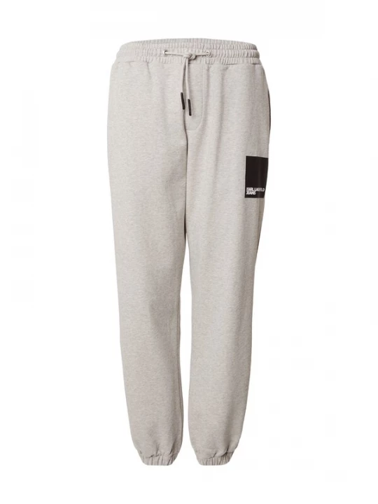 Obrázek produktu KARL LAGERFELD JEANS Kalhoty šedý melír / černá / bílá