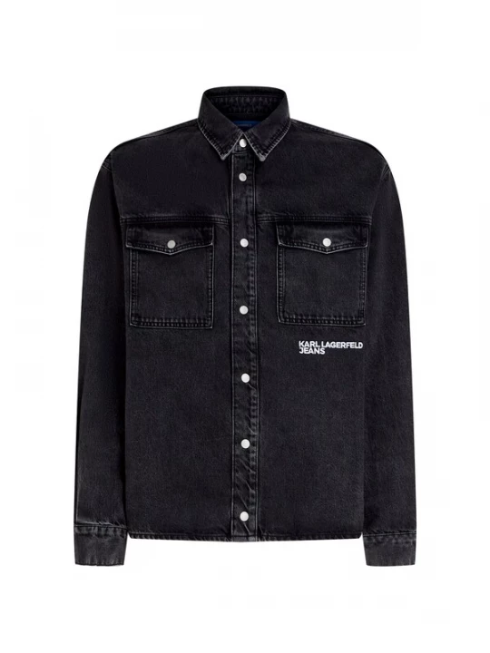 Obrázek produktu KARL LAGERFELD JEANS Košile černá džínovina / bílá
