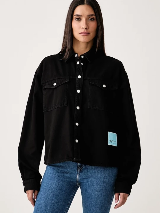 Obrázek produktu Karl Lagerfeld Jeans košile dámská džínová x Pietro Terzini černá