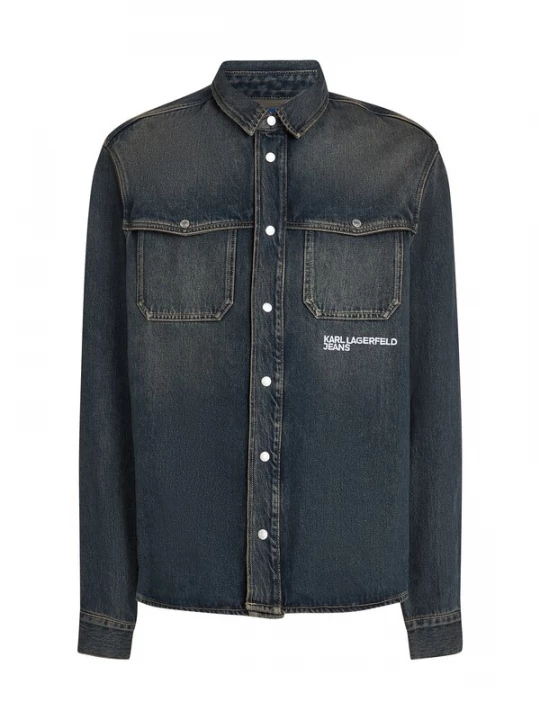 Obrázek produktu KARL LAGERFELD JEANS Košile tmavě modrá / bílá