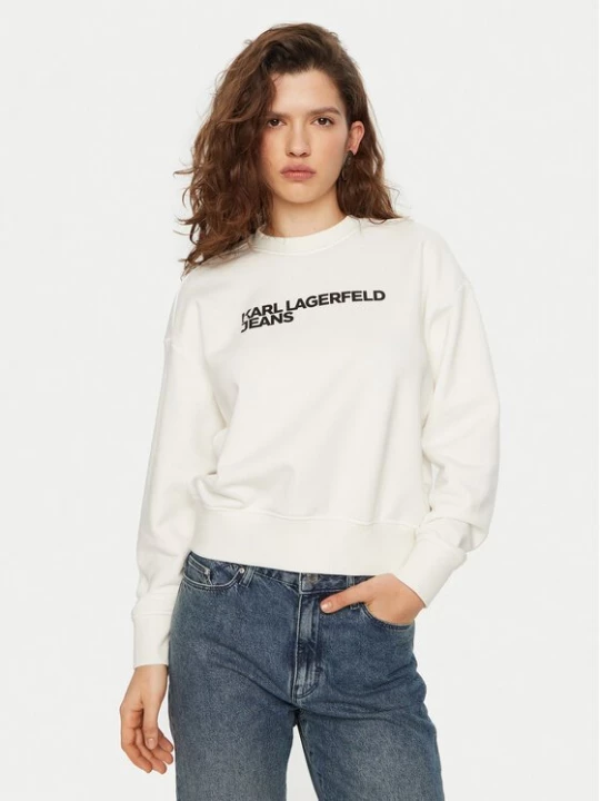 Obrázek produktu Karl Lagerfeld Jeans Mikina A1W20005 Bílá Regular Fit