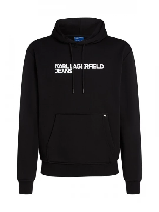 Obrázek produktu KARL LAGERFELD JEANS Mikina  černá / bílá