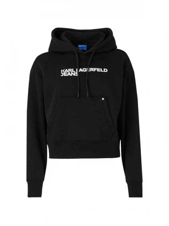 Obrázek produktu KARL LAGERFELD JEANS Mikina  černá / bílá