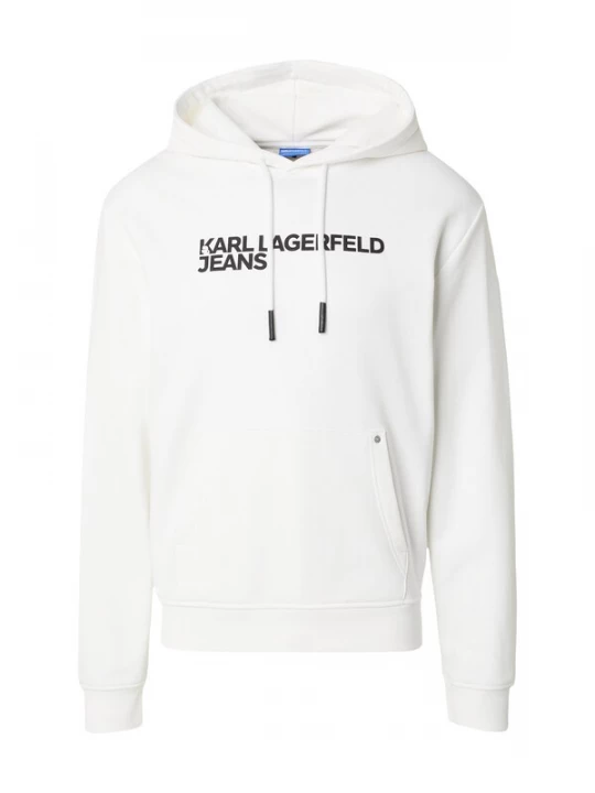 Obrázek produktu KARL LAGERFELD JEANS Mikina černá / bílá