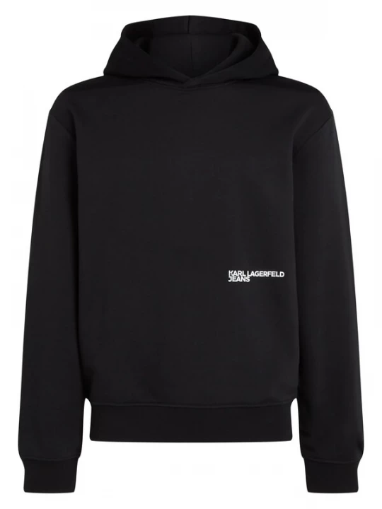 Obrázek produktu KARL LAGERFELD JEANS Mikina černá / bílá