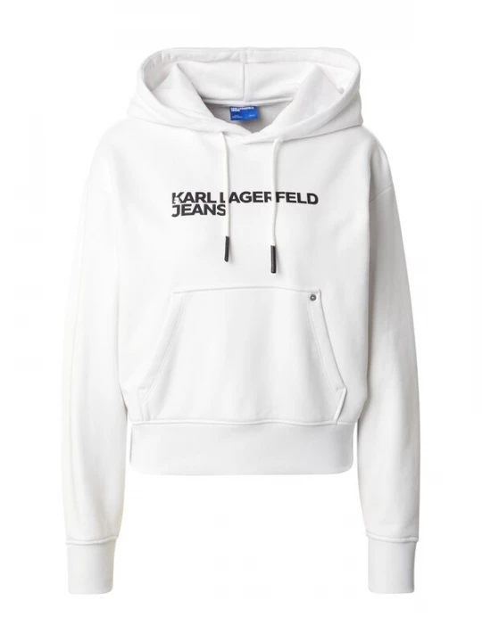 Obrázek produktu KARL LAGERFELD JEANS Mikina černá / bílá