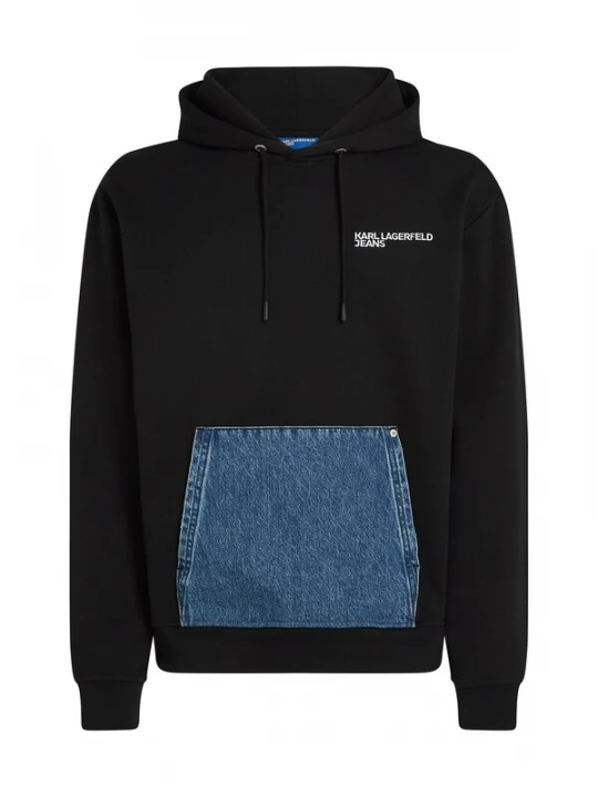 Obrázek produktu KARL LAGERFELD JEANS Mikina modrá džínovina / černá