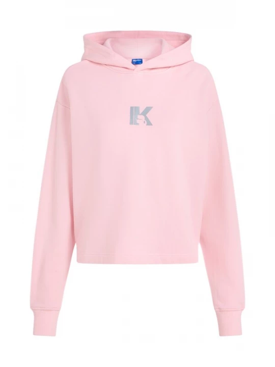 Obrázek produktu KARL LAGERFELD JEANS Mikina světle růžová / stříbrná