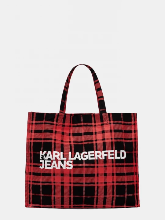 Obrázek produktu Karl Lagerfeld Jeans nákupní taška dámská bavlněná červená