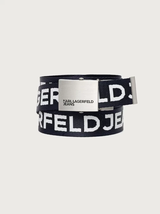 Obrázek produktu Karl Lagerfeld Jeans oboustranný pásek námořnická modř