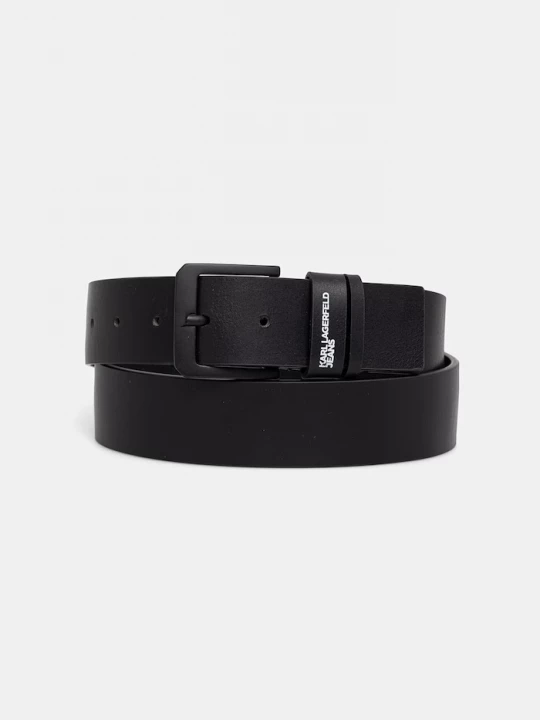 Obrázek produktu Karl Lagerfeld Jeans pásek pánský kožený černá