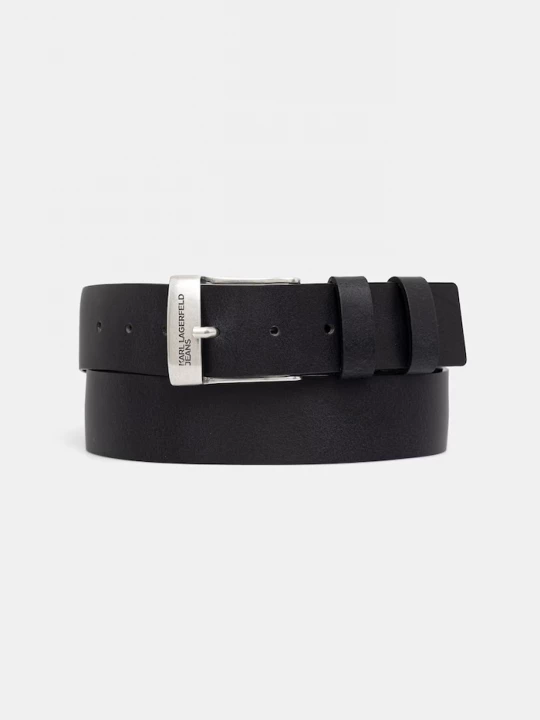 Obrázek produktu Karl Lagerfeld Jeans pásek pánský kožený černá