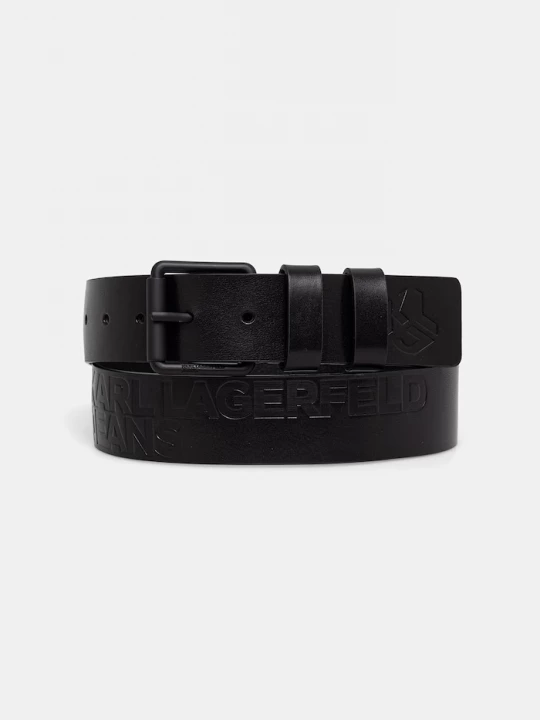 Obrázek produktu Karl Lagerfeld Jeans pásek pánský kožený černá