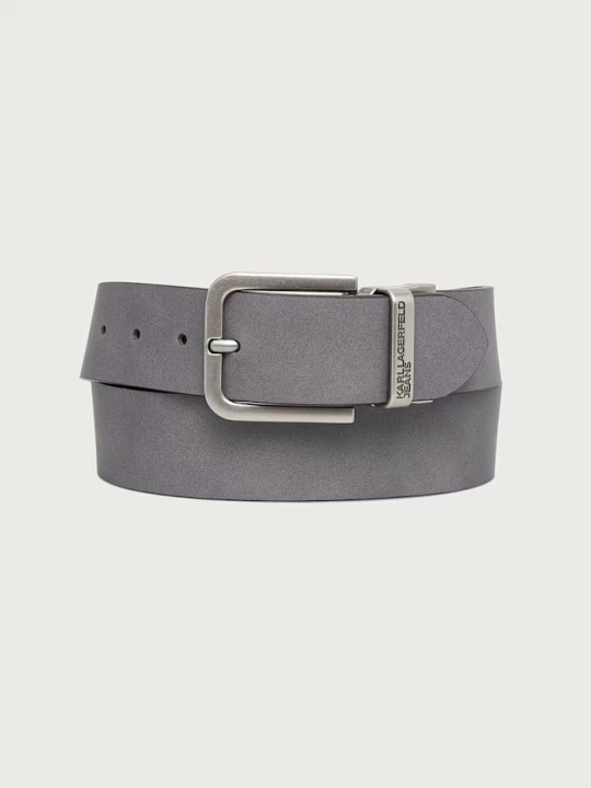 Obrázek produktu Karl Lagerfeld Jeans pásek pánský kožený šedá