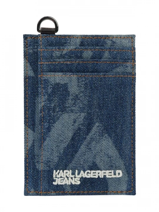 Obrázek produktu KARL LAGERFELD JEANS Peněženka modrá džínovina / bílá