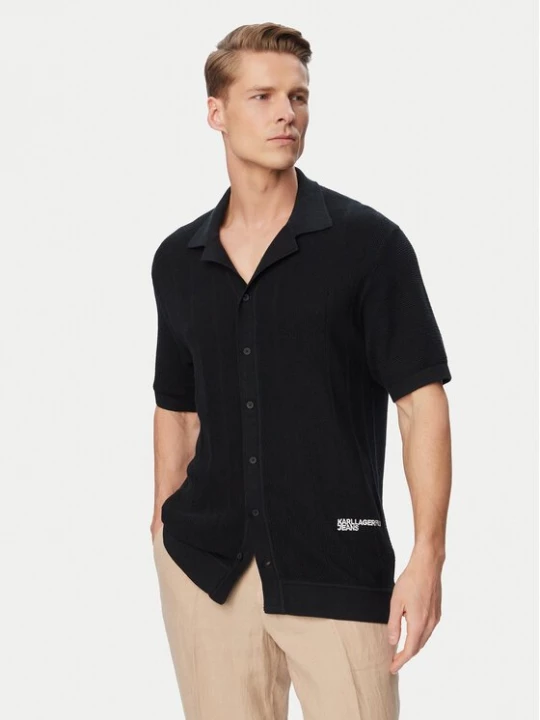 Obrázek produktu Karl Lagerfeld Jeans Polokošile B2M18028 Černá Relaxed Fit