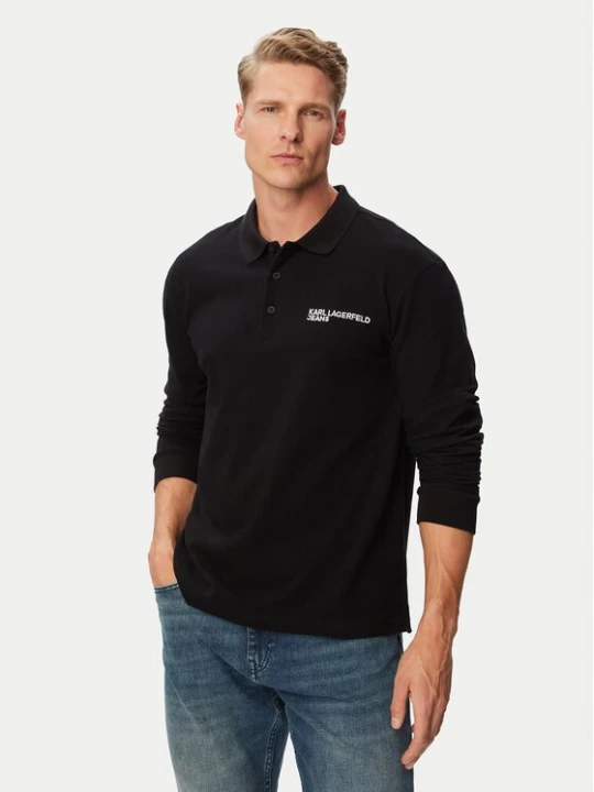 Obrázek produktu Karl Lagerfeld Jeans Polokošile B3M17036 Černá Relaxed Fit