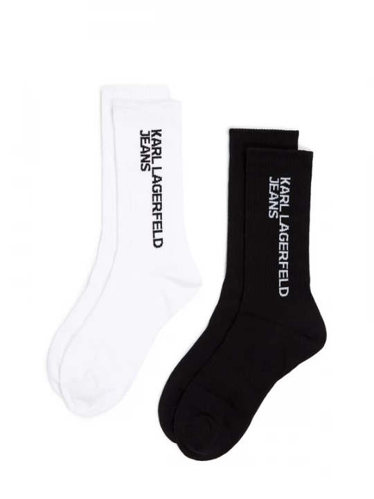 Obrázek produktu KARL LAGERFELD JEANS Ponožky černá / bílá