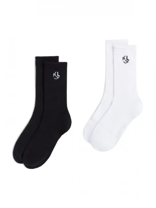 Obrázek produktu KARL LAGERFELD JEANS Ponožky ' Monogram-Socken in mittlerer Länge - 2er-Packung ' bílá