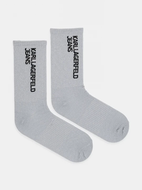 Obrázek produktu Karl Lagerfeld Jeans ponožky s bavlnou 2-pack stříbrná