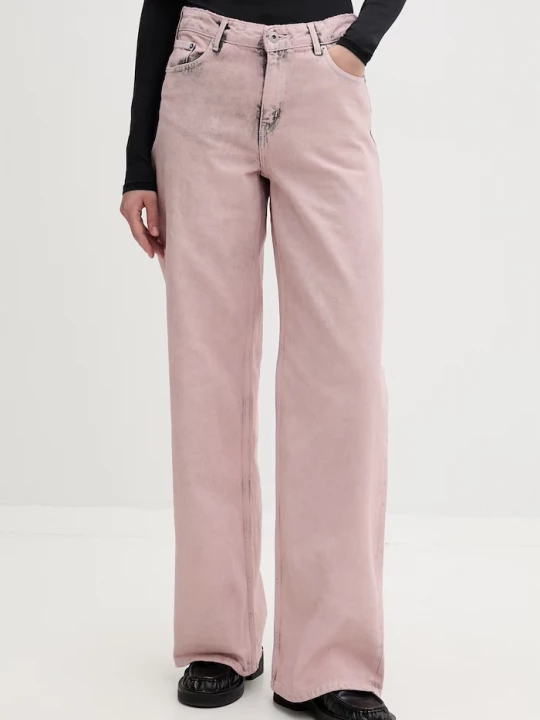 Obrázek produktu Karl Lagerfeld Jeans relaxed fit džíny dámské růžová