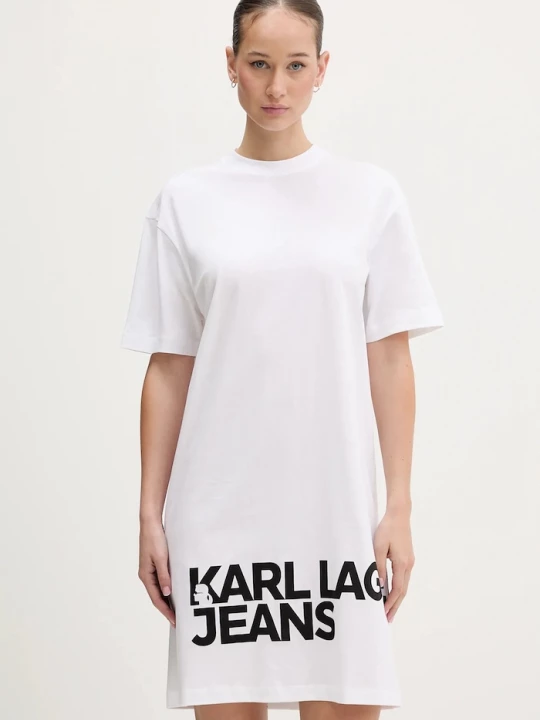 Obrázek produktu Karl Lagerfeld Jeans šaty bavlněné bílá