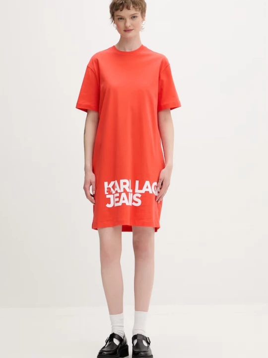Obrázek produktu Karl Lagerfeld Jeans šaty bavlněné oranžová