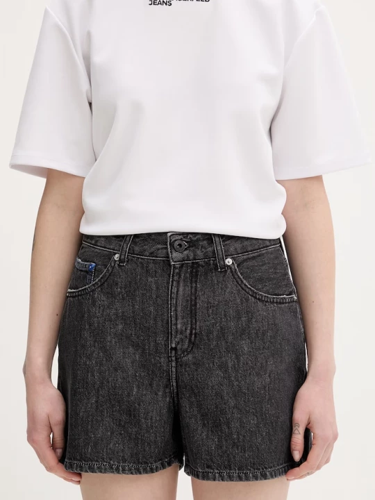 Obrázek produktu Karl Lagerfeld Jeans Šortky dámské bavlněné černá