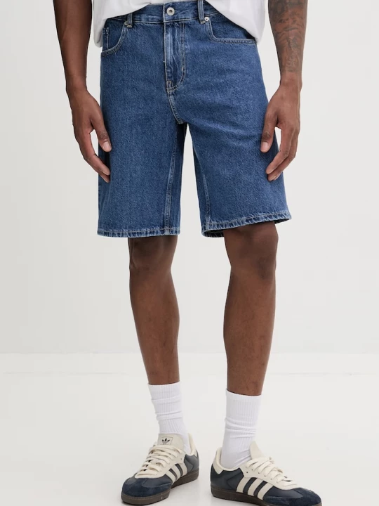 Obrázek produktu Karl Lagerfeld Jeans šortky pánské džínové modrá