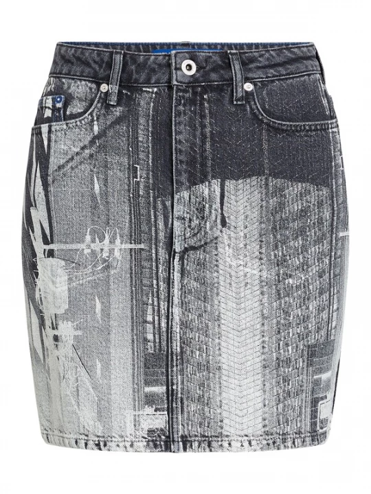 Obrázek produktu KARL LAGERFELD JEANS Sukně šedá / černá