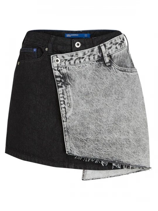 Obrázek produktu KARL LAGERFELD JEANS Sukně šedá džínová / černá