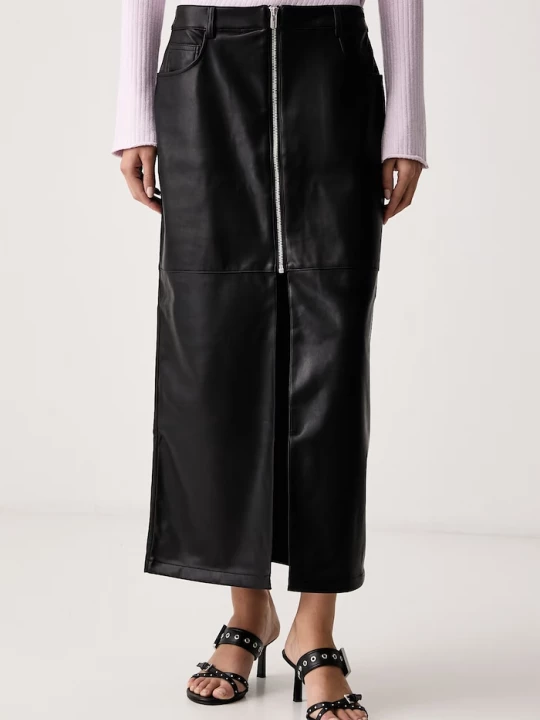 Obrázek produktu Karl Lagerfeld Jeans sukně z imitace kůže černá