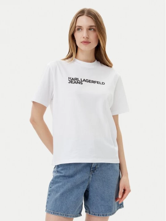 Obrázek produktu Karl Lagerfeld Jeans T-Shirt A1W17005 Bílá Relaxed Fit