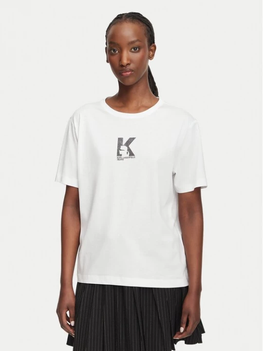 Obrázek produktu Karl Lagerfeld Jeans T-Shirt B3W17018 Bílá Regular Fit