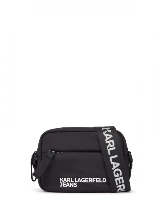 Obrázek produktu KARL LAGERFELD JEANS Taška přes rameno 'ESSENTIAL' černá / bílá