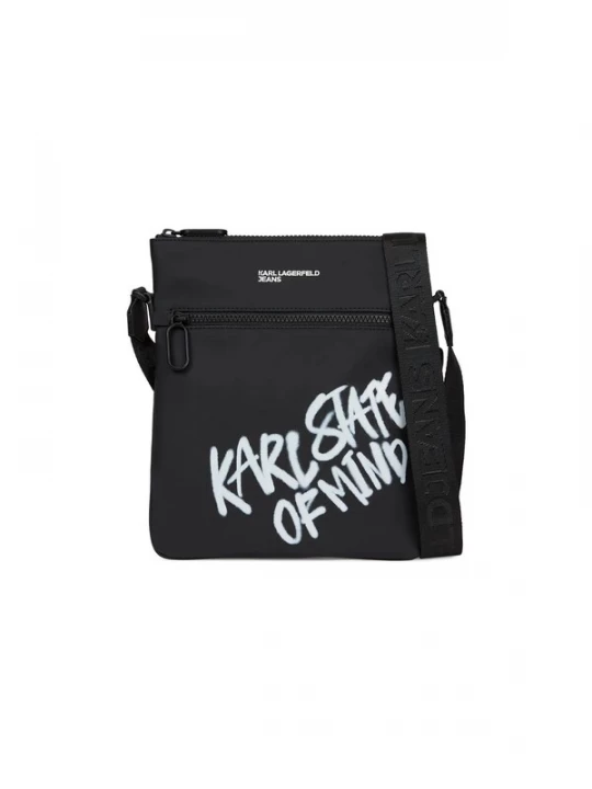 Obrázek produktu KARL LAGERFELD JEANS Taška přes rameno 'Karl Quote' černá / bílá