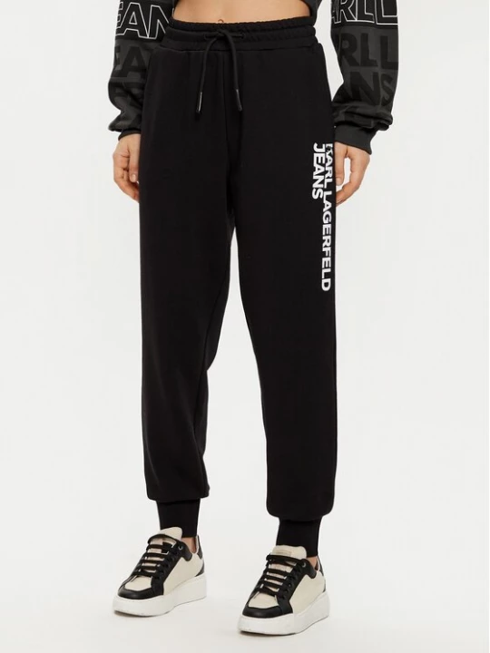 Obrázek produktu Karl Lagerfeld Jeans Teplákové kalhoty A1W10058 Černá Regular Fit