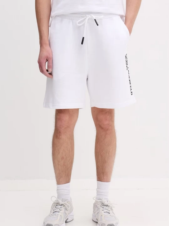 Obrázek produktu Karl Lagerfeld Jeans teplákové šortky pánské bavlněné bílá
