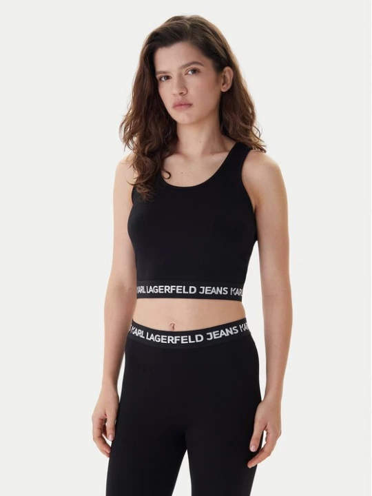 Obrázek produktu Karl Lagerfeld Jeans Top B1W17048 Černá Slim Fit