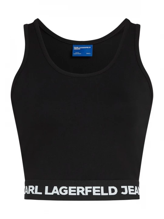 Obrázek produktu KARL LAGERFELD JEANS Top 'Milano' černá / bílá
