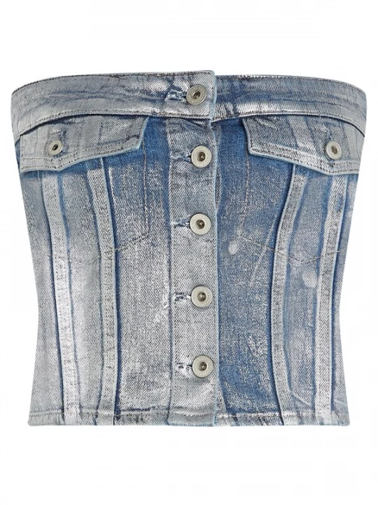 Obrázek produktu KARL LAGERFELD JEANS Top modrá džínovina