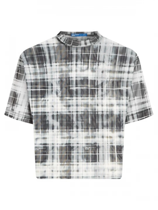 Obrázek produktu KARL LAGERFELD JEANS Tričko černá / bílá