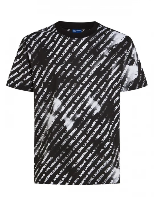 Obrázek produktu KARL LAGERFELD JEANS Tričko černá / bílá