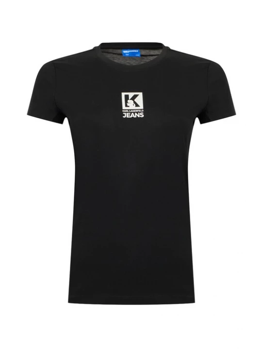 Obrázek produktu KARL LAGERFELD JEANS Tričko černá / bílá