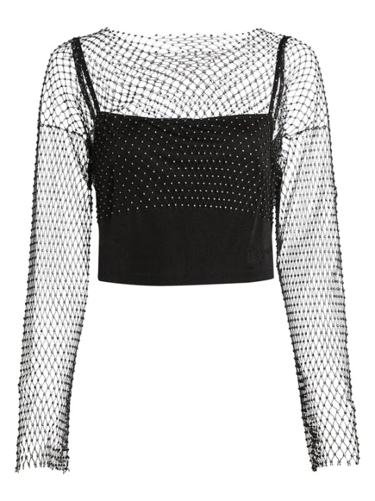 Obrázek produktu KARL LAGERFELD JEANS Tričko černá / průhledná