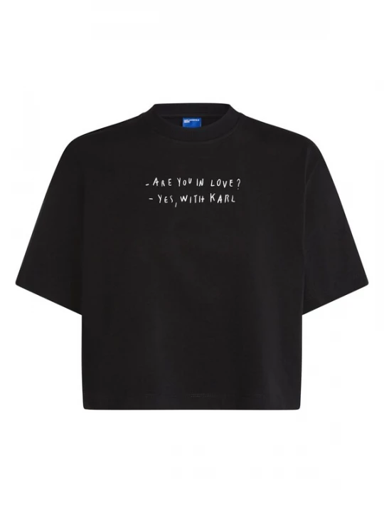 Obrázek produktu KARL LAGERFELD JEANS Tričko 'KLJ X Pietro Terzini' černá / bílá